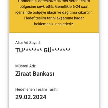 AGT Kurye (aynigunteslim.com) İki Haftadır Bir Geri Dönüş Alamadım