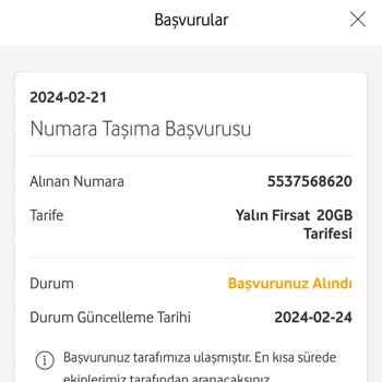 Vodafone Faturalı Yeni Hat