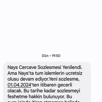 Nays Alakasız Sözleşme İle Mesaj Gönderdi