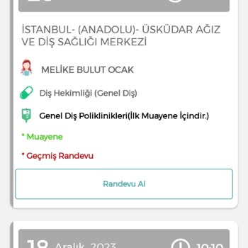 Sağlık Bakanlığı Üsküdar Ağız Ve Diş Sağlığı (diş Muayenesi)