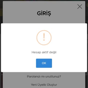 Casinoper Hesap Aktif Değil