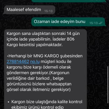 Bell Butik Müşteri Memnuniyetsizliği Ve İade Sorunu