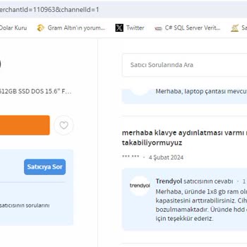 Trendyol Un Ürün Hakkında Yanlış Bilgi Veriyor, Yazıktır
