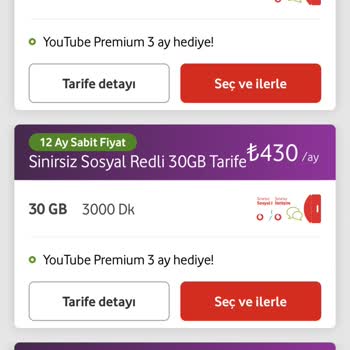 Vodafone Tarife Yükseltme Sorunu