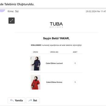 Tuba Mutioğlu Sigara Kokan Kırışık Polyester Elbiseyi İade Almıyorlar!
