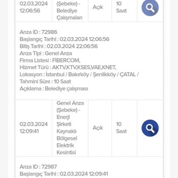 Kablo Net, Mefa Enerji Şirketi Kaynaklı Dedikleri, Bitmeyen Arıza.