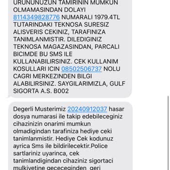 Gulf Sigorta Tabletimizin Ekranının Kırılması Sonucu Müşteri Mağduriyeti!
