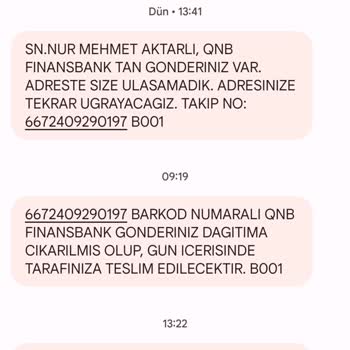PTT Kargo Gelen PTT Kargocusu