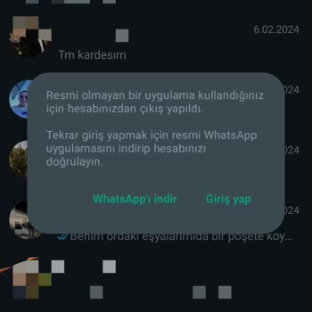GB WhatsApp Şikayet. Kullanamıyorum Yardımcı Olur Musunuz?