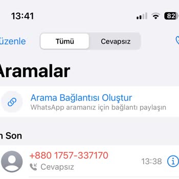 WhatsApp Yabancı Numaradan Aranma
