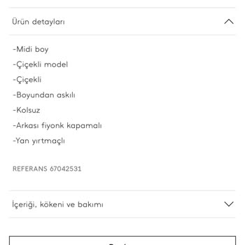 Mango Sipariş Verdiğim Elbisenin Stokta Olması Halinde Satışta Değil