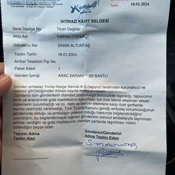 Emr Garage Multimedya Tamiri İçin Gönderdiğim Ürünü Göndermiyor