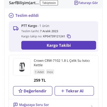 Crown Kettle Çok Çabuk Arızalandı