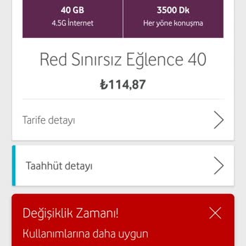 Vodafone Red Sınırsız Eğlence 40