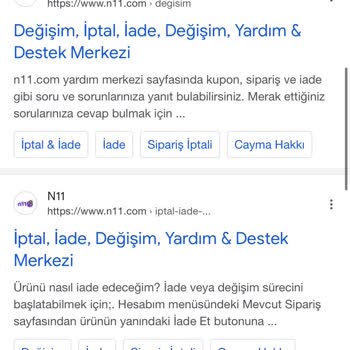 N11 Değişimin Kalkması Belirtilmemesi Ve Tüketicinin Aldatılması