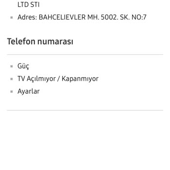 Samsung TV Ana Kart Arızası, Servis Zayıflığı