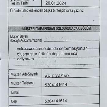 Desa Deri, Birebir Değişimden Hukuksuz Olarak Fiyat Farkı İstiyor.