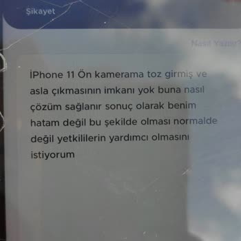 iPhone 11 Kamerada Toz Var
