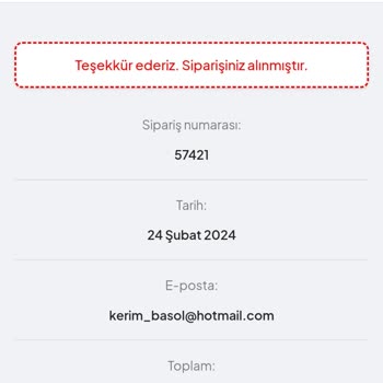 Sultananne.com Siparişimi Göndermedi