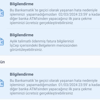 Burdur Çavdır İlcesi İş Bankası ATM Si Para Çekemiyoruz
