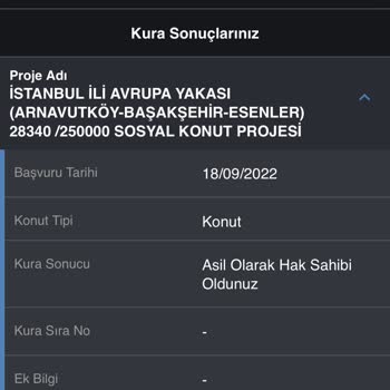 TOKİ Den Geri Dönüş Talep Ediyorum