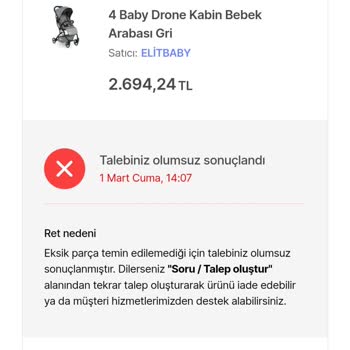 Hepsiburada Bebek Arabası 4 Bayb
