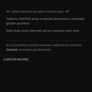 Bitay Paramı Çekemiyorum Cripto Olarak