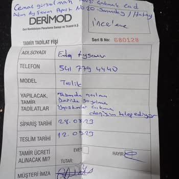 Derimod Ürününün Arkasında Durmuyor