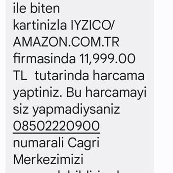 iyzico/Amazon Şikayet Var