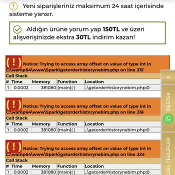 Yves Rocher Markasından Verdiğim Sipariş Görünmüyor!
