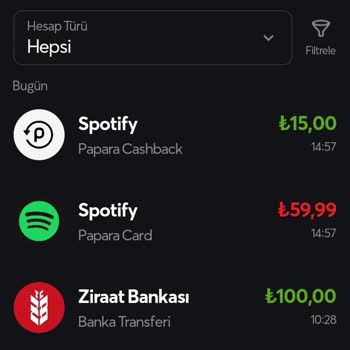 Spotify 1 Aylık Üyelik İçin 2 Kere Para Aldı 100 TL Ödedim.