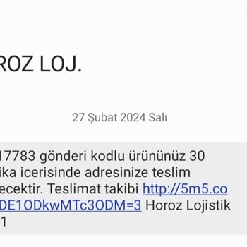 Horoz Lojistik Kargomu Bir Türlü Getirmiyor