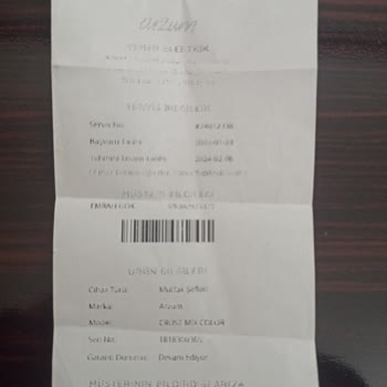 Arzum Hamur Makinesi Verdim Gelmedi.