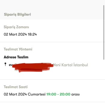 Cepte Şok Siparişimi Getirmedi