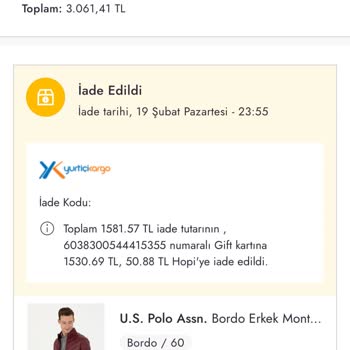 İlgisiz Boyner Ürünümü Benden Habersiz İptal Etti.