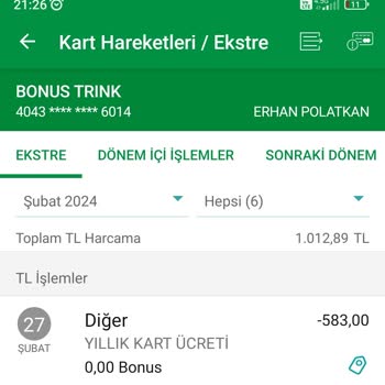 Garanti Bankası Yıllık Kart Ücreti İzinsiz Kesme
