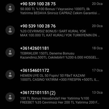 Vodafone Yurt Dışı Bahis Mesajları Geliyor