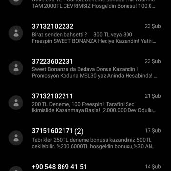 Vodafone Yurt Dışı Bahis Mesajları Geliyor