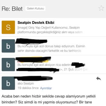 Seatpin Muhatap Bulamama, Üslupsuzluk Ve Mağduriyet