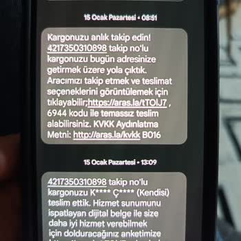 Aras Kargo Benim Olmayan Kargonun Mesajını Neden Bana Gönderiyorsunuz