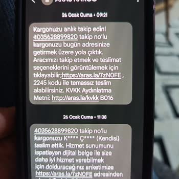 Aras Kargo Benim Olmayan Kargonun Mesajını Neden Bana Gönderiyorsunuz