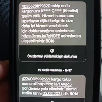 Aras Kargo Benim Olmayan Kargonun Mesajını Neden Bana Gönderiyorsunuz