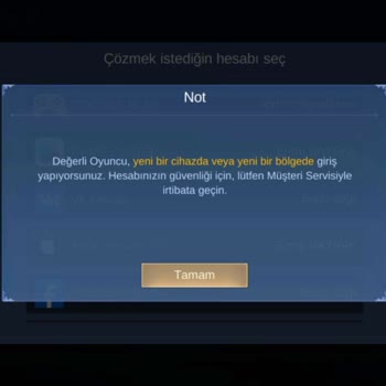 Hesap Kaldıramıyorum Mlbb