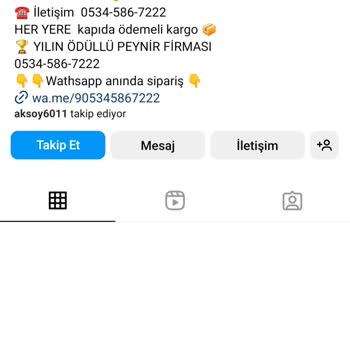 Elazig.peynirburada (Instagram) Telefon Numaralarımı Engelledi!
