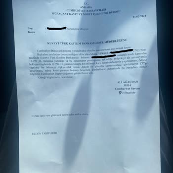 Kuveyt Türk Bankası Müşterisinin Arkasında Durmuyor Bu Banka Pişmanlık