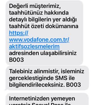 Vodafone Taahhüt Sözünde Durmuyor Fazla Ve Haksız Ücretlendiriliyorum,