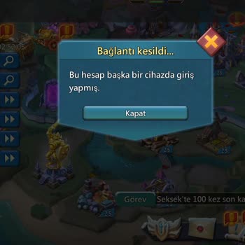 Lords Mobile Hesap Giriş Sorunu, Çalınmış Hesap