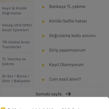 Binance TR Hesabı Telefon Numarası Değişikliği Destek Ekibi Ulaşamadım
