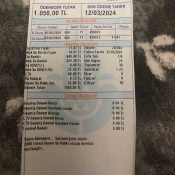 İSKİ-su Faturası Hakkında