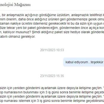 Aliexpress 3026422506792946 Siparişimiz Hasarlı